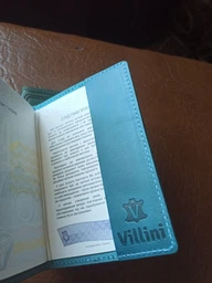 Шкіряна Обкладинка Для Паспорта, Закордонного паспорта Villini 002 Бордовий фото від покупців 2