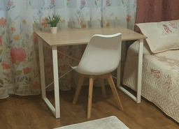 Компьютерный стол Ferrum-decor Дейв 75x100x60 белый ДСП Дуб Сан-Марино 16мм