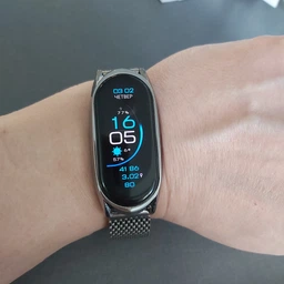 Ремінець металевий Mijobs міланське плетіння для фітнес браслета Xiaomi Mi Smart Band 7 - Silver фото від покупців 2