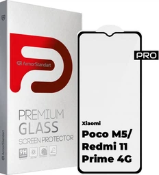 Захисне скло ArmorStandart Pro для Poco M5/Redmi 11 Prime 4G Black (ARM62955) фото від покупців 2
