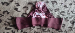 Нижняя часть купальника женская H&M 767438 36 Бордовая с принтом цветов (SZ2000215060521) фото от покупателей 2