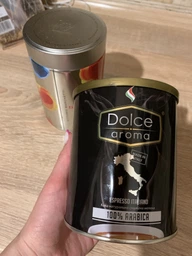 Кава мелена Dolce Aroma 100% Арабіка 250 г у жерстяній банці (Італія) фото от покупателей 2