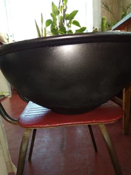 Казан Maysternya 12 л, Ø 40см чавунний WOK з кришкою-сковородою. Вага 12кг (V12CP) фото від покупців 1