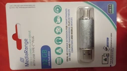 Флеш память USB MediaRange Combo Flash Drive 32GB USB 3.2 Gen1 + Type-C Silver (MR936) фото от покупателей 13