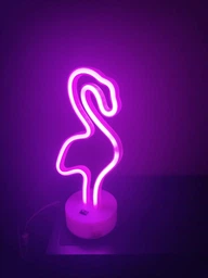 Неоновий світильник нічник Фламінго настільна декоративна лампа Neon Decoration Lamp - Рожевий