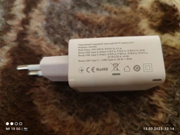 Зарядное устройство RZTK GaN2 65W + кабель USB-C 100W, USB-C (PD3.0) USB-A (QC4.0) White фото от покупателей 1