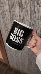 Комплект Кухоль гігант Big Boss (Великий бос) 850 мл + Фільтр пакети 85x183 мм NarodFarma 5 шт