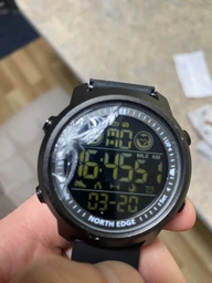 Чоловічий спортивний водостійкий тактичний годинник North Edge Laker Black 5BAR