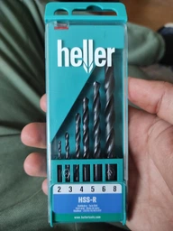 Набір свердел Heller HSS по металу 2/3/4/5/6/8 мм 6 шт (17732) фото від покупців 1