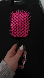 Щетка для волос Janeke Superbrush оранжевая с белым фото от покупателей 18