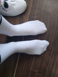 Набір чоловічих шкарпеток високих бавовняних Лео Теніс Sport Cotton 44-46 2 пари Білий/Чорний (ROZ6400172935) фото від покупців 3