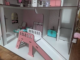 Кукольный домик NestWood Смарт Хаус дом для кукол Лол, мебль 9 ед, розовый (kdl011) фото от покупателей 7