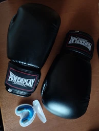 Боксерські рукавички тренувальні PowerPlay 3004 чорні 12 унцій фото от покупателей 16