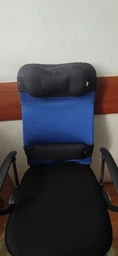 Ортопедичні подушки EKKOSEAT на крісло під спину. Чорна.forback52