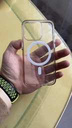 Чехол Space Case для iPhone 14 Pro Max с MagSafe Прозрачный Противоударный