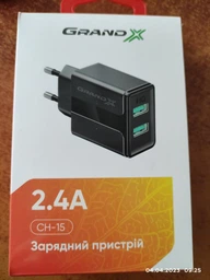 Зарядное устройство Grand-X CH-15B 5V 2.1A 2USB с защитой от перегрузки и перегрева Black фото от покупателей 4
