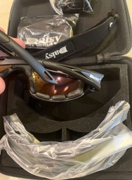 Захисні військові тактичні окуляри з поляризацією Daisy С9 Black + 4 комплекти лінз