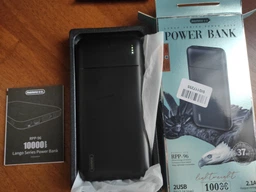Портативний аккумулятор Power Bank Remax 10000 mAh RPP-96 Blue зовнішній фото від покупців 5