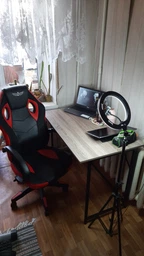 Стіл розкладний Моріс Ferrum-decor 750x1000x600 Чорний метал ДСП Кашемір 16 мм (MORI1013) фото від покупців 2