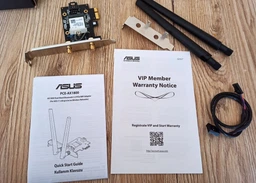 Wi-Fi/Bluetooth адаптер Asus PCE-AX1800 WiFi6 / AX1800 /2в1 (WiFi + Bluetooth) / PCI Express