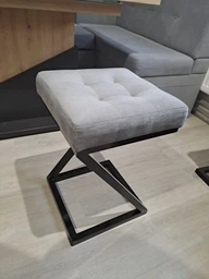 Табурет Лофт otto UNI м’який 35х35х53см сірий мікровелюр loft фото від покупців 11