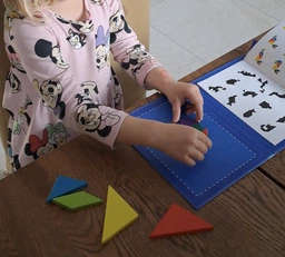 Танграм (Tangram) Дерев’яна головоломка в магнітний папці Woodiness фото від покупців 1