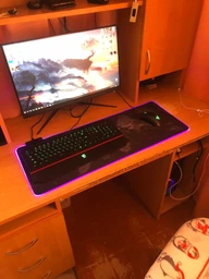 Игровая поверхность с подсветкой 300х800х4мм INTEKO RGB КАРТА МИРА