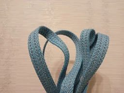Поводок для собак из восстановленного хлопка WAUDOG Re-cotton светоотражающий, S, Ш 15 мм, Дл 500 см, Голубой (40132Collar)