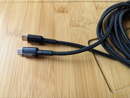 Кабель шнур Type-C на Type-C 100W 5A 3м KUULAA швидкої зарядки Power Delivery PD 3.0 QC 4.0 зарядний провід тайп сі для ноутбука MacBook смартфона телефону планшета довгий 3 метри міцний в нейлоновому обплетенні передачі даних фото від покупців 3