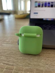Чехол для наушников Armorstandart Ultrathin Silicone Case With Hook для Apple AirPods 2 Atrovirens (ARM59678) фото от покупателей 15
