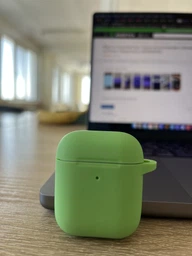 Чехол для наушников Armorstandart Ultrathin Silicone Case With Hook для Apple AirPods 2 Atrovirens (ARM59678) фото от покупателей 14