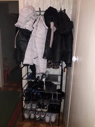 Универсальная вешалка для одежды New simple floor clothes rack Черная