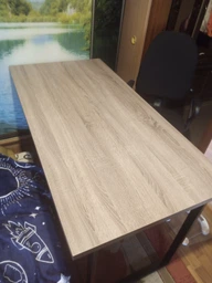 Компьютерный стол Ferrum-decor Дейв 75x140x70 черный ДСП Дуб Сан-Марино 32мм фото от покупателей 7