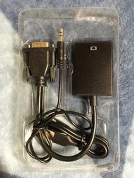 Конвертер адаптер з VGA на HDMI + аудіо 3.5мм 1080 VGA2HDMI перехідник монітор (555277415) Чорний фото від покупців 1
