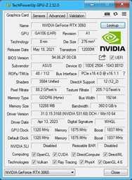 ASUS DUAL-RTX3060-O12G-V2