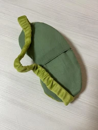 М'яка плюшева маска для сну 3D жабеня зелене