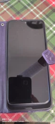 Чехол Vintage для ZTE Blade A51 книжка кожа PU с визитницей голубой фото от покупателей 2