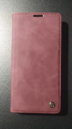 Чохол-книжка CaseMe із нубуку для Xiaomi Redmi Note 11S 5G Бордовий фото від покупців 1