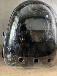 Прозрачный рюкзак для переноски животных Pet Cat для кошек и собак Black фото от покупателей 2
