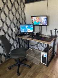 Комп'ютерний стіл Ferrum-decor Дейв 75x120x60 чорний ДСП Дуб Сонома Труфель 16мм (DEY013) фото від покупців 13