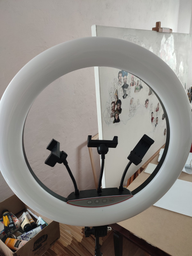 Кольцевая лампа 45 см цветная RGB Ring Fill сенсорное управление + Штатив + пульт + сумка фото от покупателей 1
