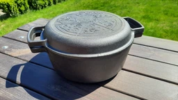 Каструля чавунна Brizoll Casserole 4 л з чавунною кришкою-сковородою чорна (91-90-P-4L-2) фото від покупців 15