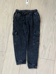 Детские спортивные штаны для мальчика Minoti nothing 7 38248JNR 98-104 см Черные (5063025029567)