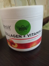 Препарат для суглобів і зв'язок OstroVit Collagen + Vitamin C, 400 грам - Персик