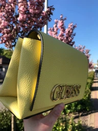 Сумка жіноча Guess Uptown Chic Mini 563 Жовта (H2000029597893) фото від покупців 3