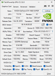 Відеокарта MSI PCI-Ex GeForce GTX 1660 Super Ventus XS OC 6GB GDDR6 (192bit) (1815/14000) (HDMI, 3 x DisplayPort) (GTX 1660 SUPER VENTUS XS OC) фото від покупців 3