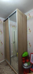 Шафа-купе дводверна Roko 179.2х242х60 см ДСП + Дзеркало Сірий (20200027529) фото від покупців 3
