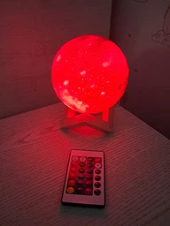 Нічник настільний LED RGB 3D Galaxy 12 см з пультом та акумулятором фото від покупців 11