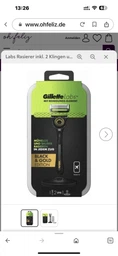 Станок для бритья мужской (Бритва) Gillette Labs + 2 картриджа с подставкой и кейсом Black фото от покупателей 8