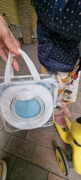 Дитячий дорожній складаний горщик і накладка на унітаз 3 в 1 Just Baby Trino Pink (JB-002) фото от покупателей 12